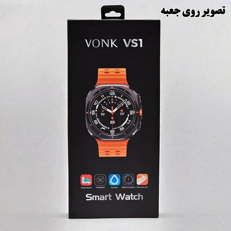 ساعت هوشمند 47 میلی متر وونک مدل VS1 با بند سیلیکونی، تصویر 2