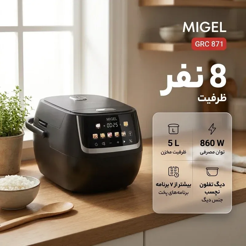 پلوپز 8 نفره میگل مدل GRC 871، تصویر 2