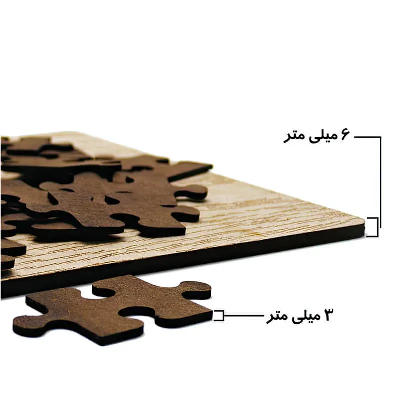 پازل 24 تکه زیگ زاگ مدل چوبی باب اسفنجی کد 240018، تصویر 3