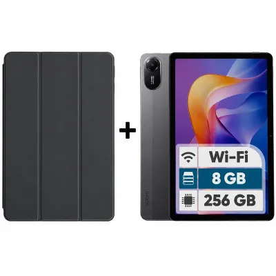 تبلت 11 اینچ شیائومی مدل Redmi Pad 2 Wi-Fi با ظرفیت 256 گیگابایت و رم 8 گیگابایت به همراه کاور