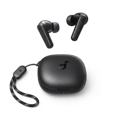 هدفون بلوتوثی انکر مدل SoundCore R50i A3949 بدون قابلیت نویز کنسلینگ، درگاه شارژ USB Type-C، دارای فناوری AI-Enhanced Calls برای کاهش نویز و بهبود مکالمات، مقاوم در برابر رطوبت و عرق
