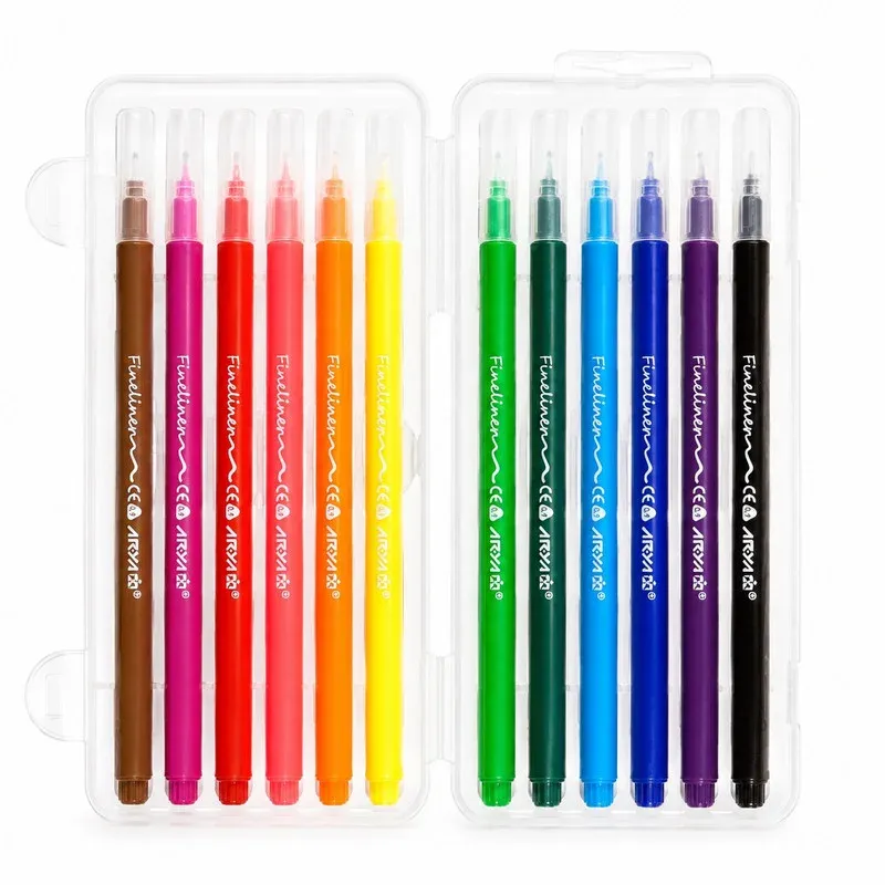 روان نویس 0.7 میلی متری آریا مدل FINE LINER بسته 12 عددی، تصویر 2
