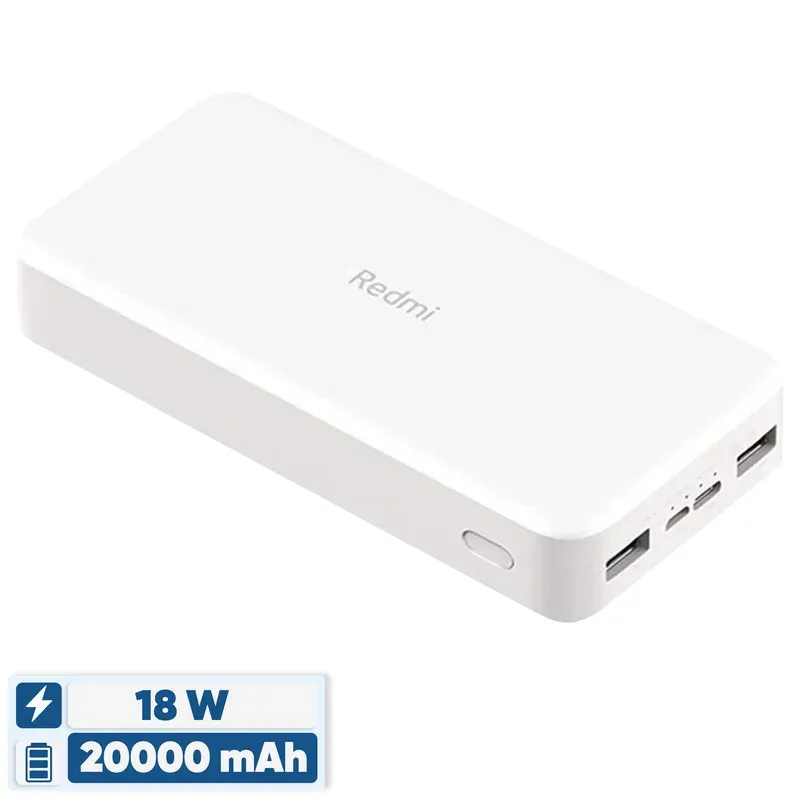 پاوربانک 18 وات شیائومی مدل Redmi ظرفیت 20000 میلی‌آمپرساعت، تصویر 2